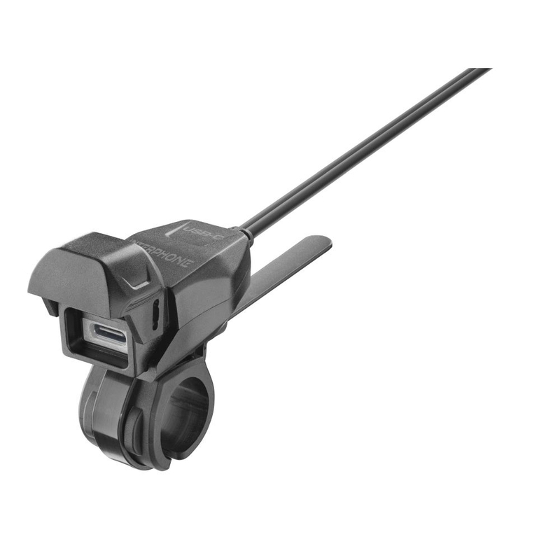 Interphone töltő motorkerékpár kormányra USB-C