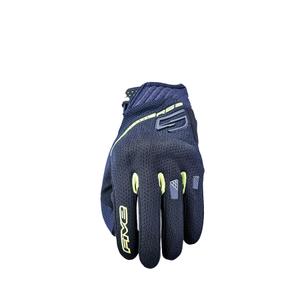 FIVE RS3 EVO Airflow motorkerékpár kesztyű fekete-fluo sárga