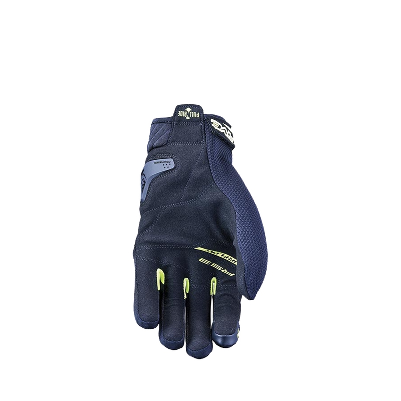 FIVE RS3 EVO Airflow motorkerékpár kesztyű fekete-fluo sárga