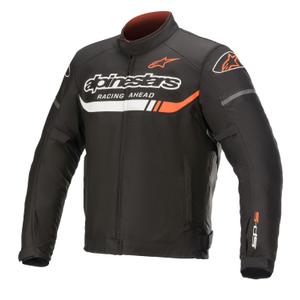 Alpinestars T-SP S Ignition Waterproof motoros kabát fekete-fehér-fluo piros