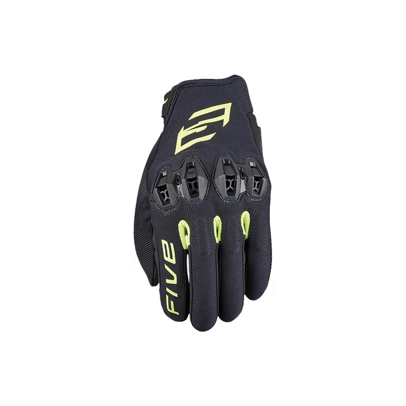 FIVE Tricks motorkerékpár kesztyű fekete-fluo sárga