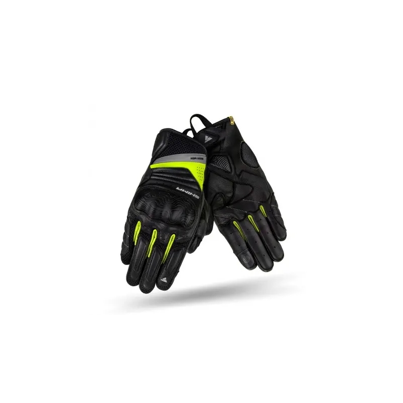 Shima Rush motoros kesztyű fekete-fluo sárga