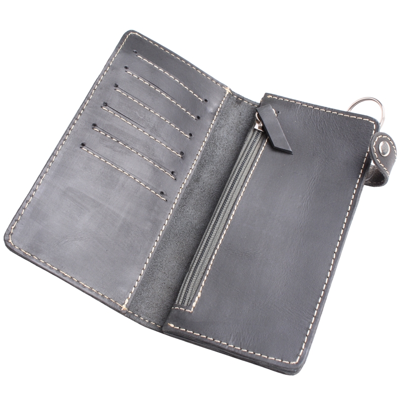 Fekete bőr pénztárca eladó kiárusítás