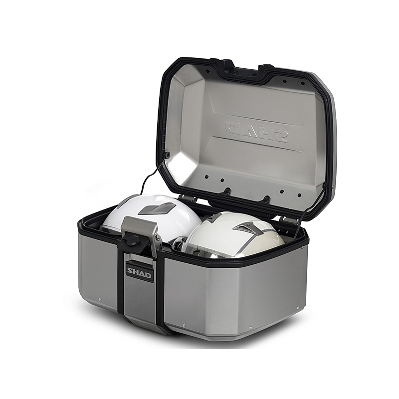 Complete set of SHAD TERRA TR40 adventure saddlebags and SHAD TERRA aluminium 55L topcase, including mounting kit SHAD CF Moto 800MT