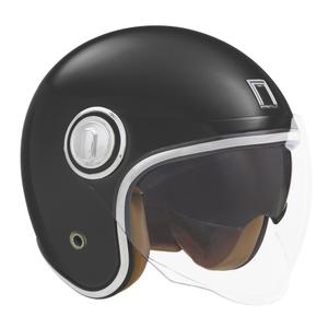 NOX PREMIUM Heritage nyitott bukósisak matt fekete