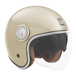 NOX PREMIUM Heritage nyitott bukósisak krém fehér
