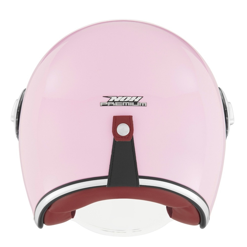 NOX PREMIUM Heritage nyitott motoros bukósisak pasztel rózsaszín