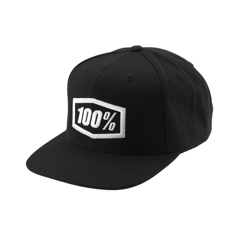 100% Icon Snapback siltes sapka fekete