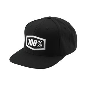 100% Icon Snapback gyerek siltes sapka fekete