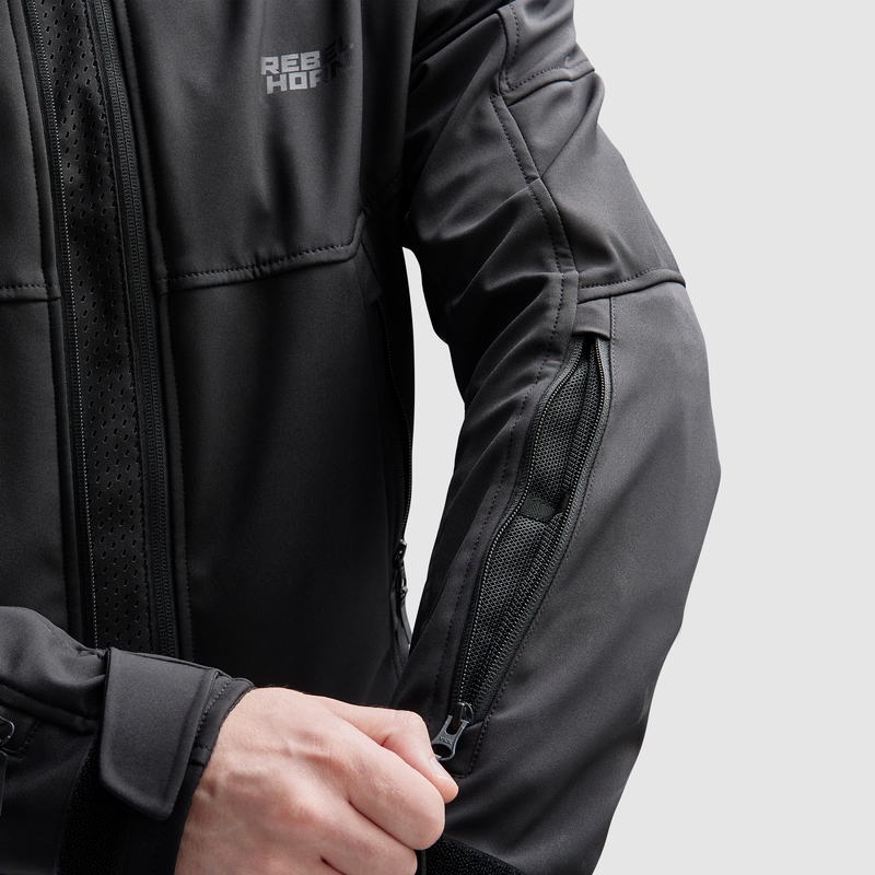 Rebelhorn Slash softshell motoros kabát fekete
