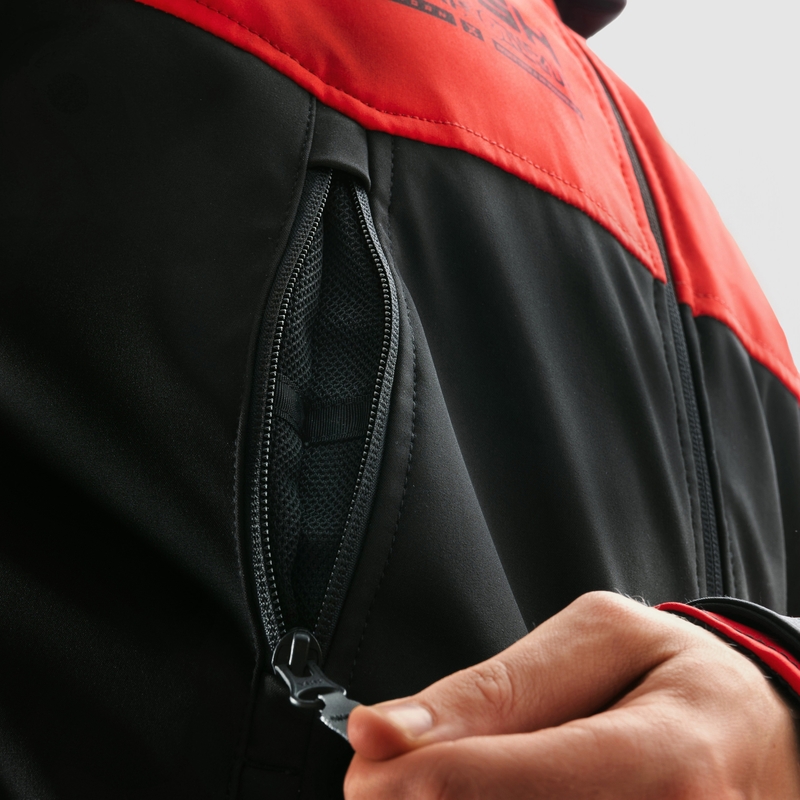 Rebelhorn Slash softshell motoros kabát fekete-piros