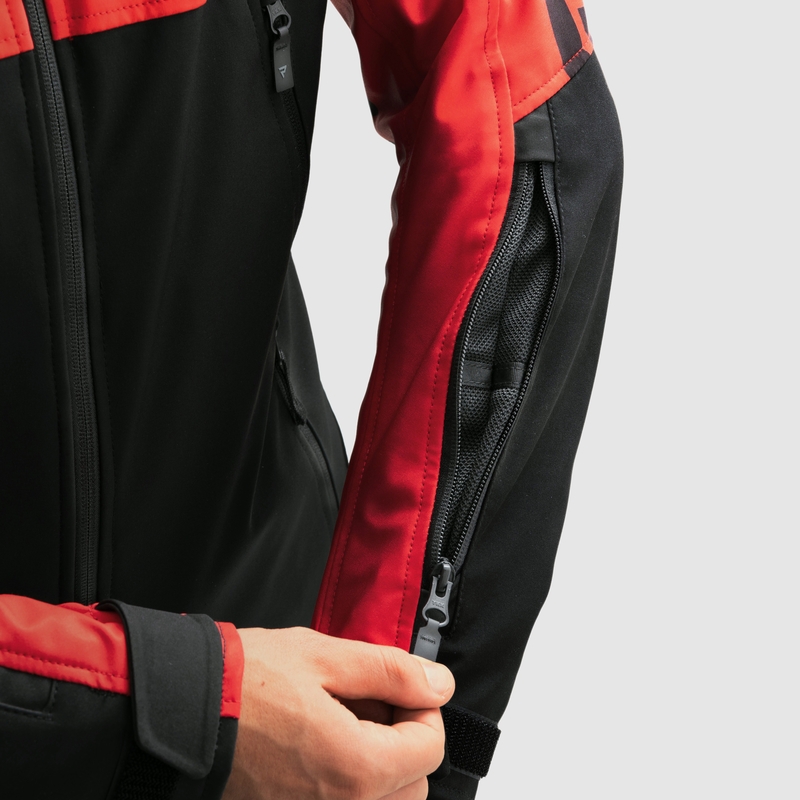 Rebelhorn Slash softshell motoros kabát fekete-piros
