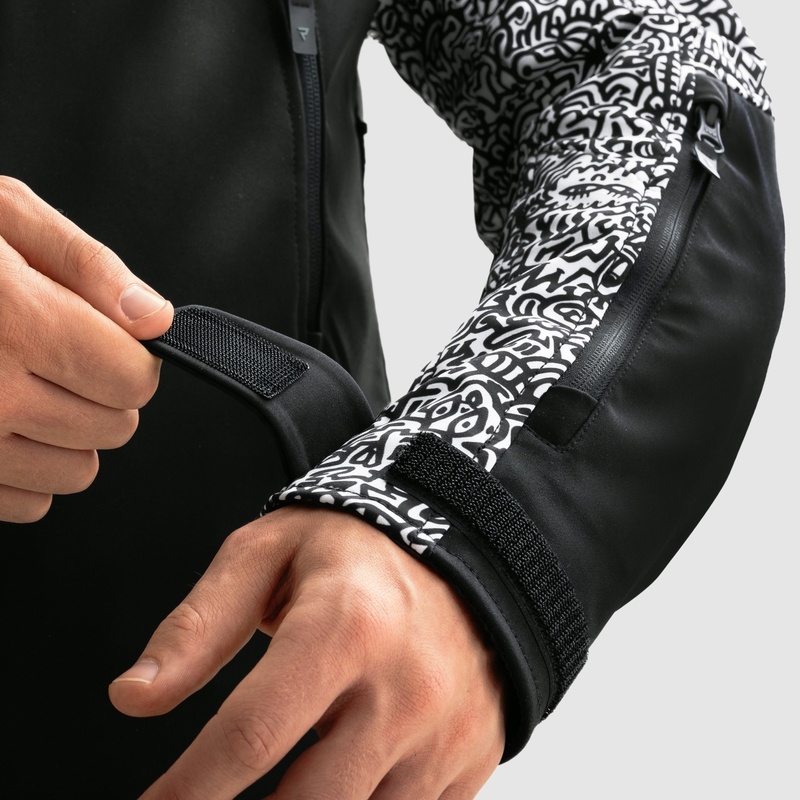 Rebelhorn Slash Noriaki softshell motoros kabát fekete-fehér