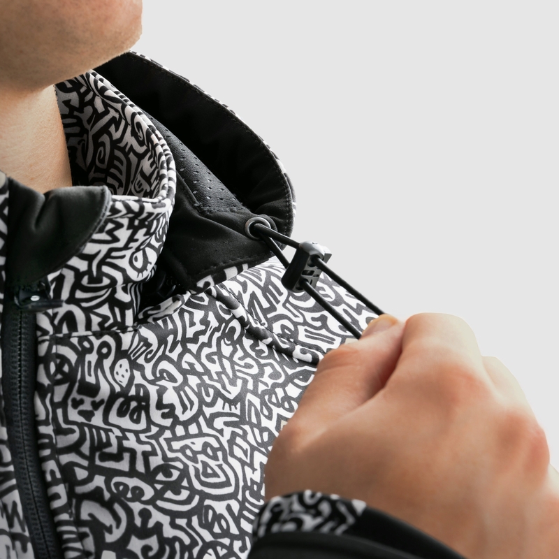 Rebelhorn Slash Noriaki softshell motoros kabát fekete-fehér