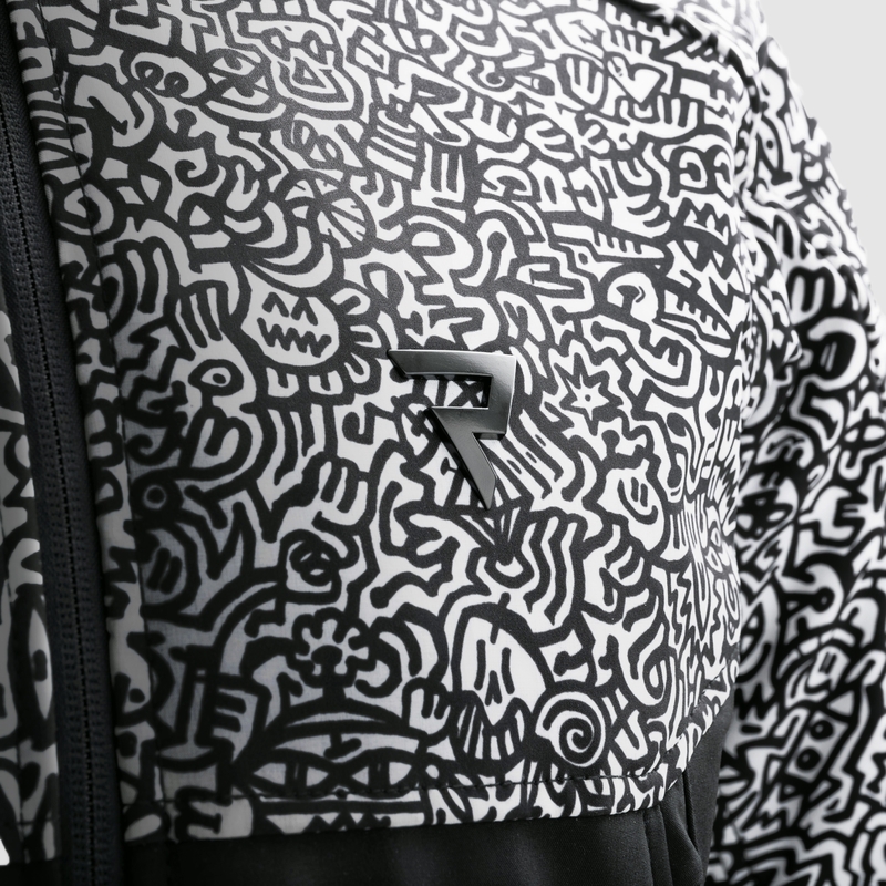 Rebelhorn Slash Noriaki softshell motoros kabát fekete-fehér