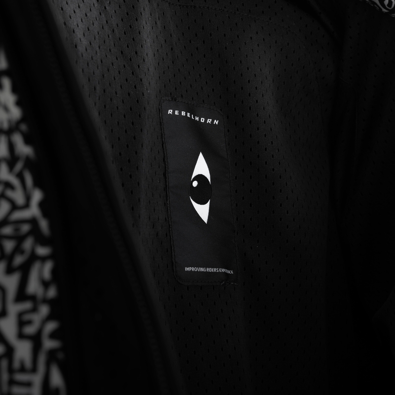 Rebelhorn Slash Noriaki softshell motoros kabát fekete-fehér