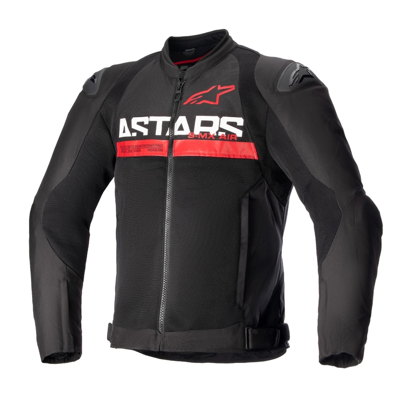 Alpinestars SMX Air motoros kabát fekete-fluo piros