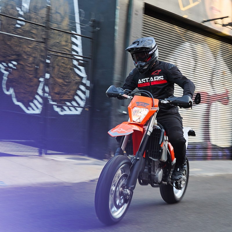 Alpinestars SMX Air motoros kabát fekete-fluo piros