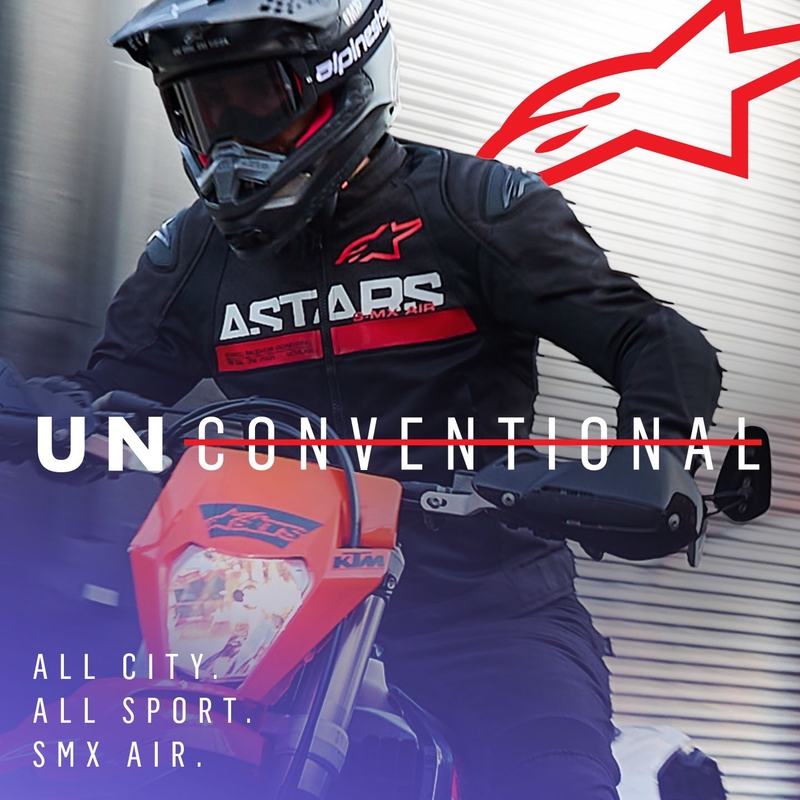 Alpinestars SMX Air motoros kabát fekete-fluo piros
