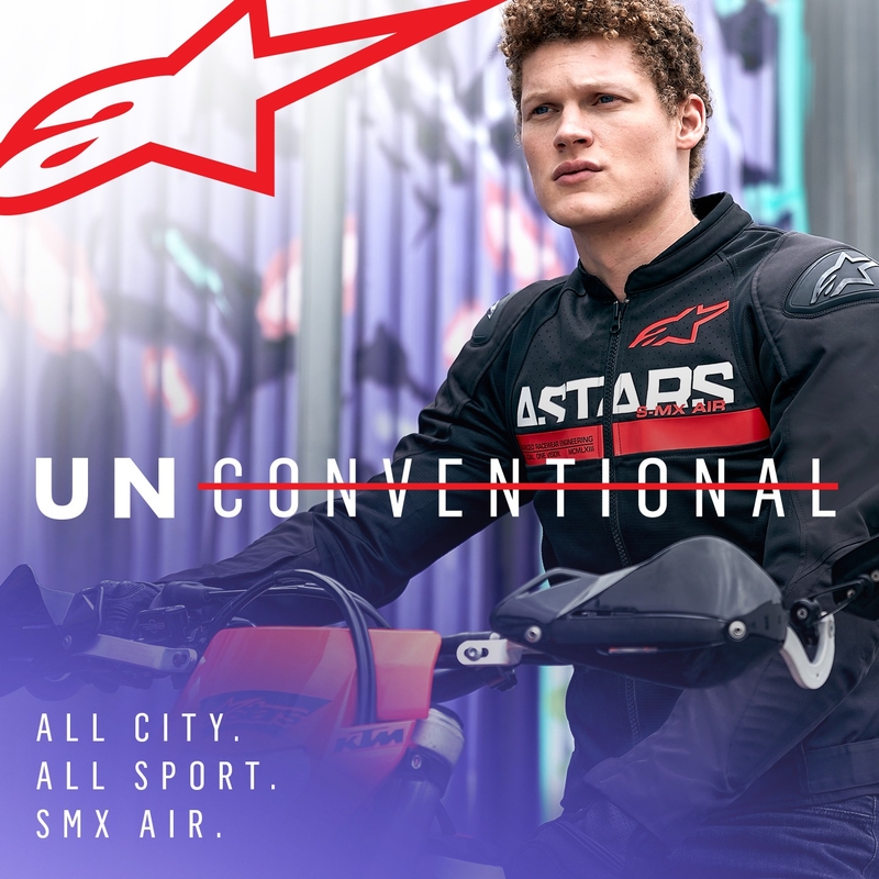 Alpinestars SMX Air motoros kabát fekete-fluo piros
