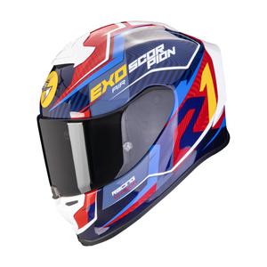 Scorpion EXO-R1 EVO AIR COUP zárt bukósisak kék-piros-sárga