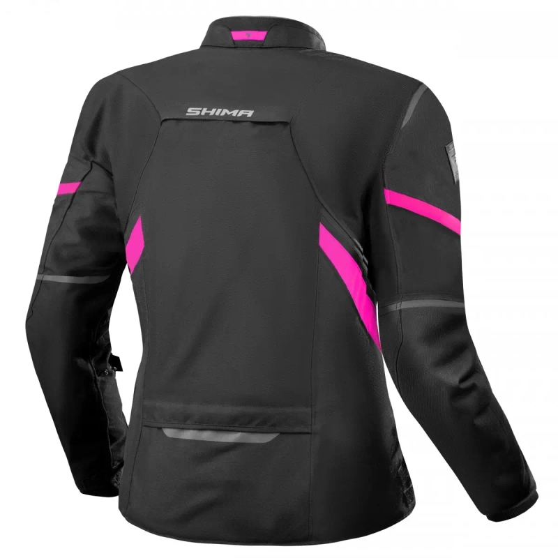 Shima Rush 2.0 női motoros kabát fekete-rózsaszín