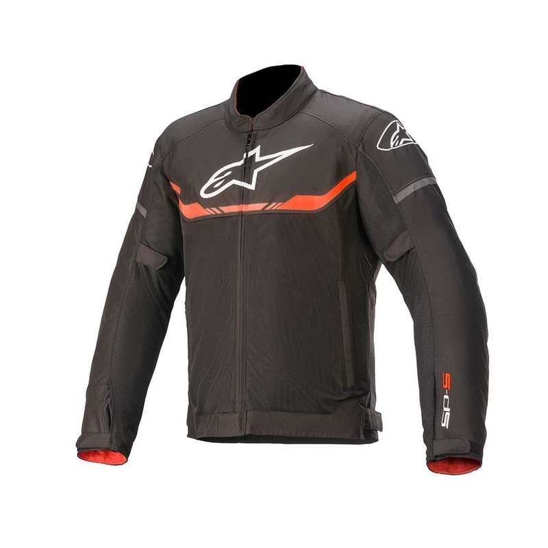 Alpinestars T-SPS Air motoros kabát fekete-fluo piros