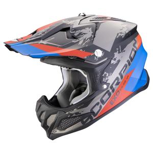 Scorpion VX-22 Air CX motokrossz bukósisak matt fekete-kék-piros