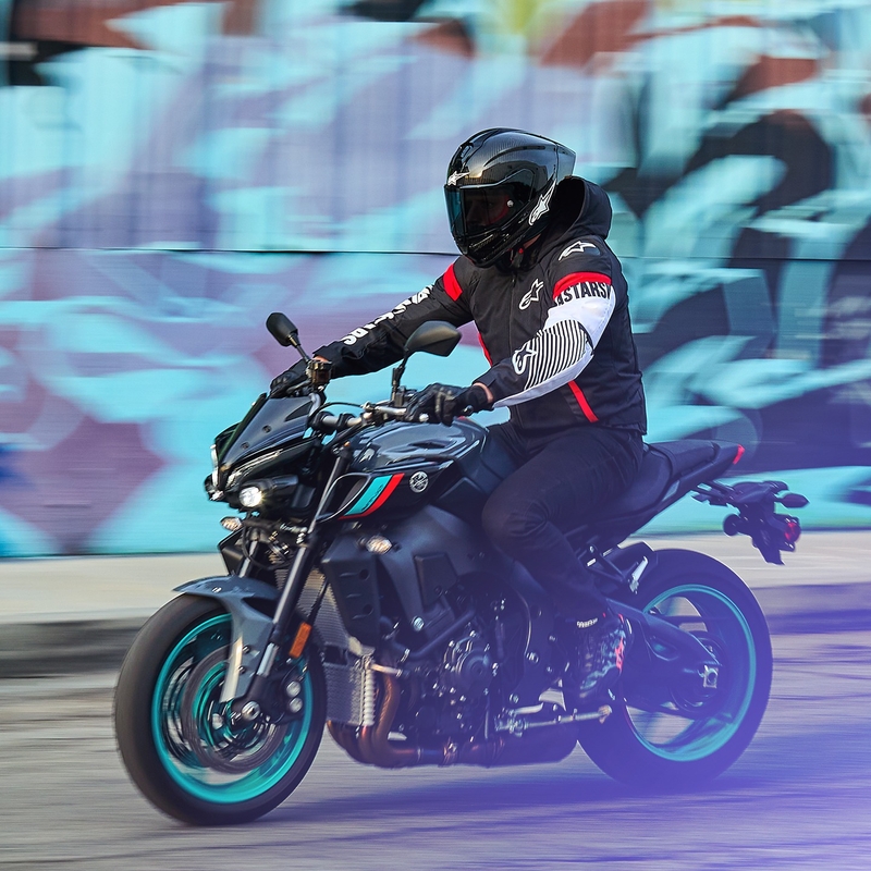 Alpinestars Zaca Air Waterproof motoros kabát fekete-fehér-fluo piros