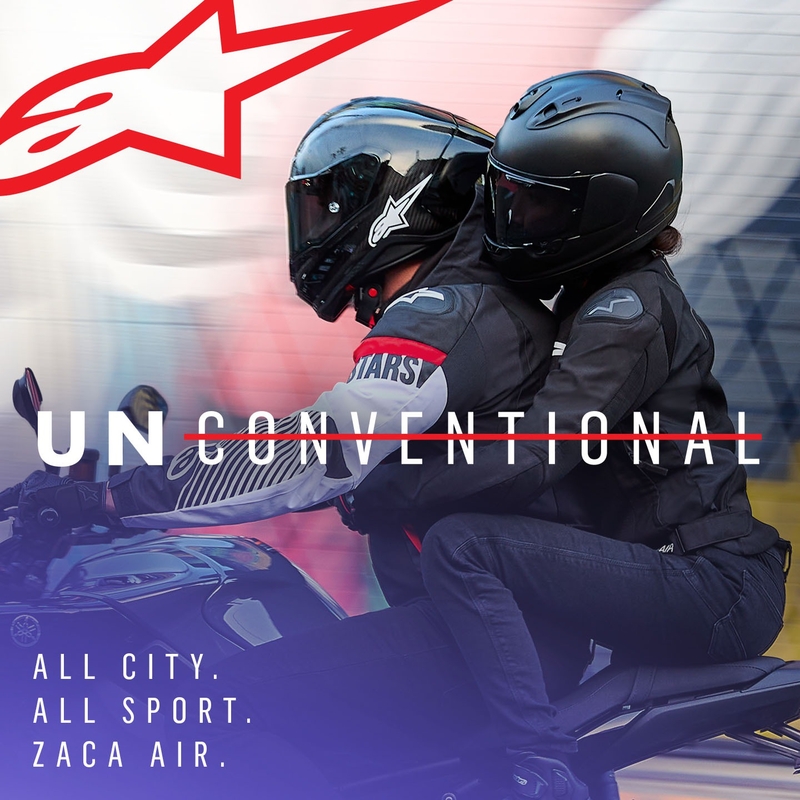 Alpinestars Zaca Air Waterproof motoros kabát fekete-fehér-fluo piros