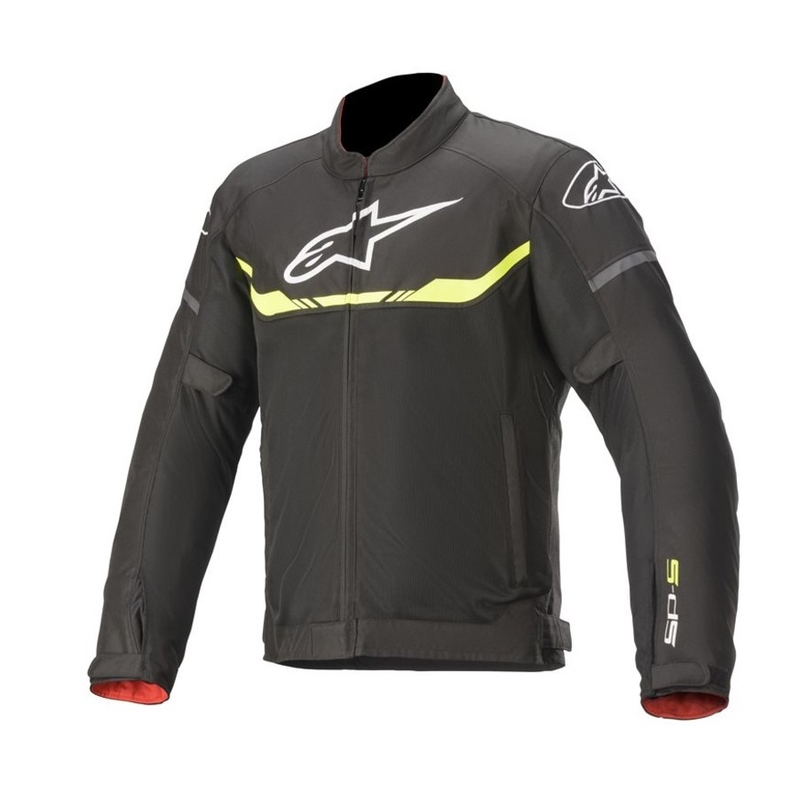 Alpinestars T-SPS Air motoros kabát fekete-fluo sárga