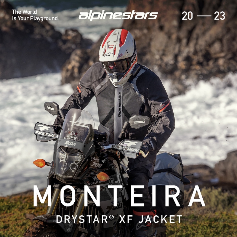 Alpinestars Monteira Drystar XF motoros kabát fekete-piros