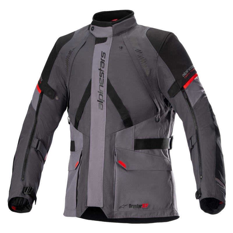 Alpinestars Monteira Drystar XF motoros kabát sötétszürke-fekete-piros