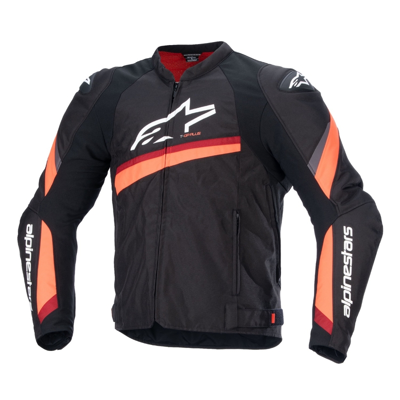 Alpinestars T-GP PLUS R 4 motoros kabát fekete-fluo piros