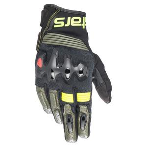 Alpinestars Halo motorkerékpár kesztyű fekete-zöld-fluo sárga