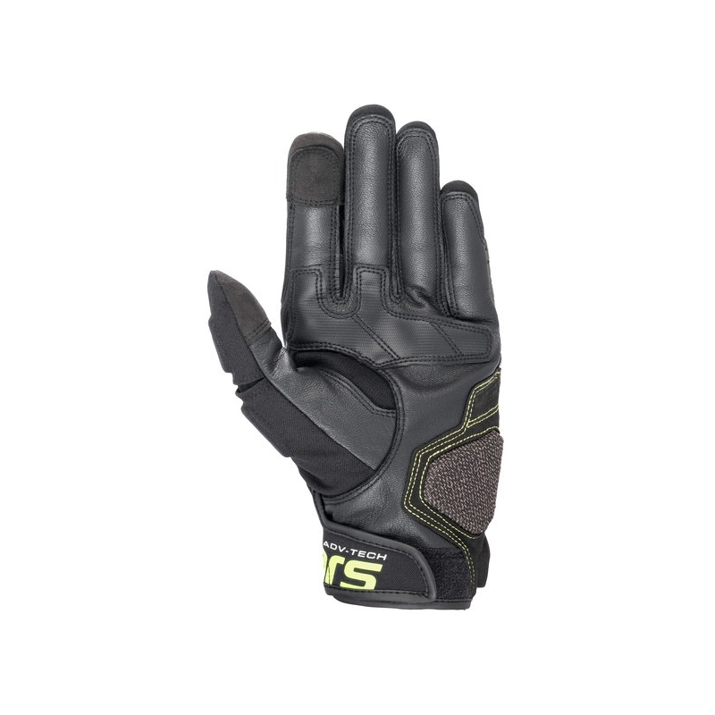 Alpinestars Halo motorkerékpár kesztyű fekete-zöld-fluo sárga