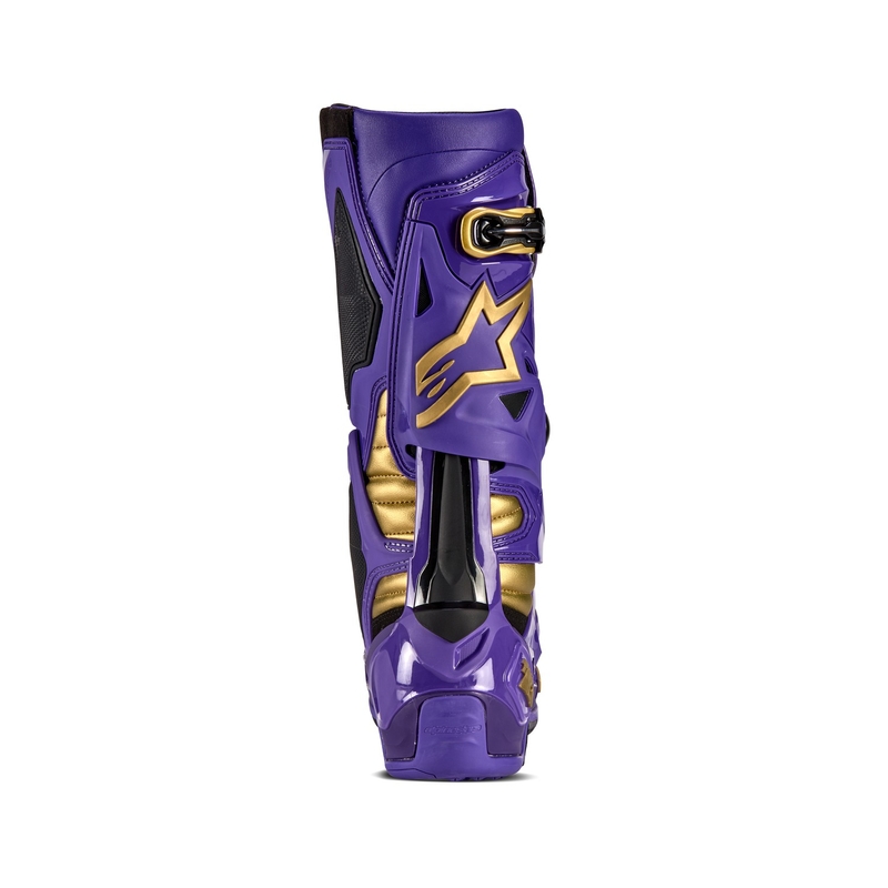 Alpinestars Tech 10 limitált kiadás Champ motoros csizma lila-arany