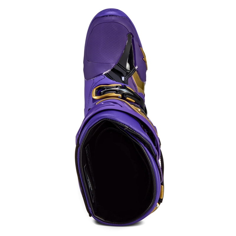 Alpinestars Tech 10 limitált kiadás Champ motoros csizma lila-arany