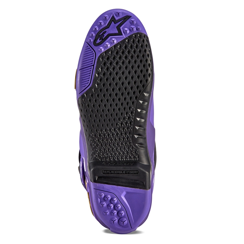 Alpinestars Tech 10 limitált kiadás Champ motoros csizma lila-arany
