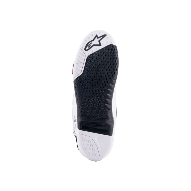 Alpinestars Tech 10 motoros csizma narancssárga-sárga-lila-fehér-fekete
