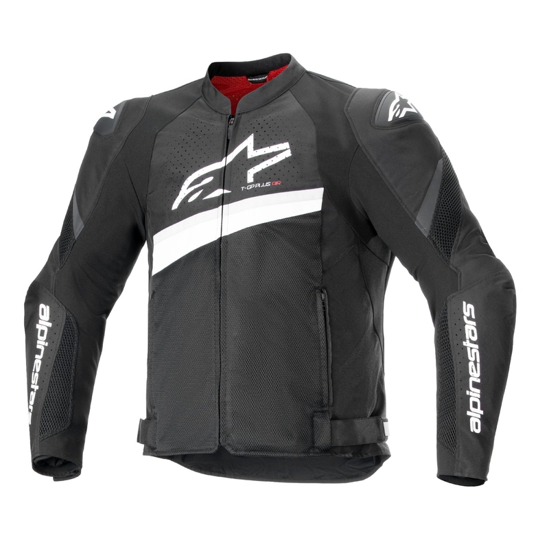 Alpinestars T-GP Plus R 4 Airflow motoros kabát fekete-fehér