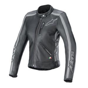 Alpinestars Stella Dyno női bőr motoros dzseki fekete-szürke