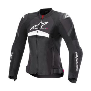 Alpinestars Stella T-GP Plus R 4 Airflow női motorkerékpár kabát fekete-fehér