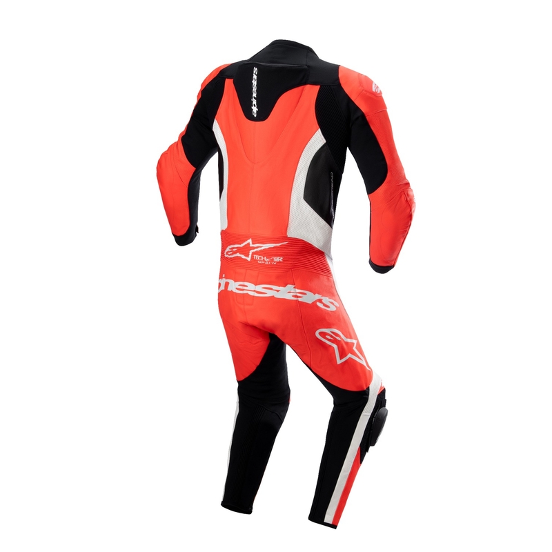 Alpinestars GP Force Lurv egyrészes motoros bőroverál fluo piros-fehér-fekete