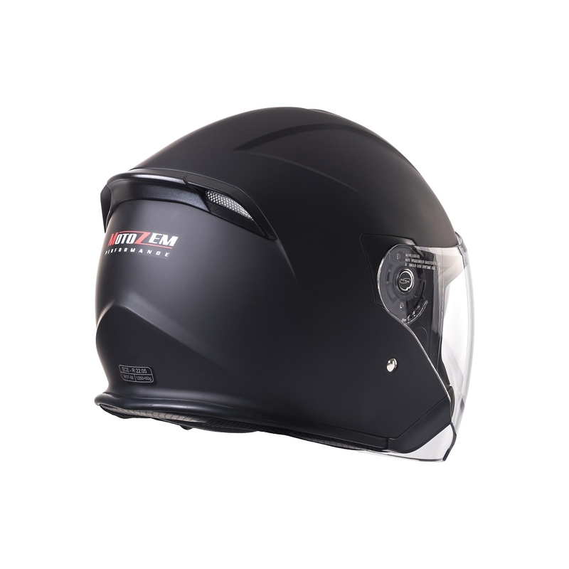Nyitott motoros sisak Street Racer SR 01 MotoZem Performance fekete - II. minőség