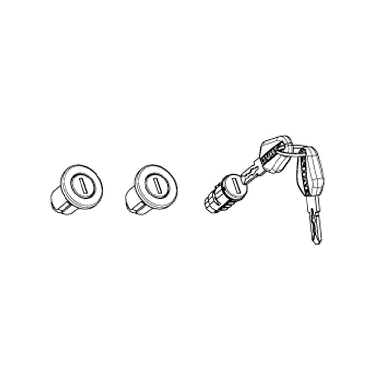 Key kit + 3 black-key cylinders SHAD for SH35, SH36 and SH38X PREMIUM
