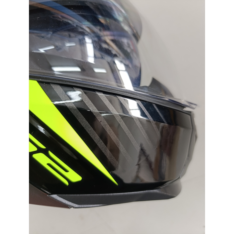 LS2 FF902 Scope Skid felnyitható motoros bukósisak fekete-fluo sárga - II. minőség