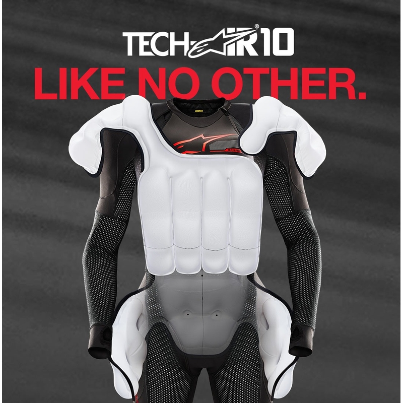 Alpinestars TECH-AIR®10 légzsákrendszer fekete-piros-szürke