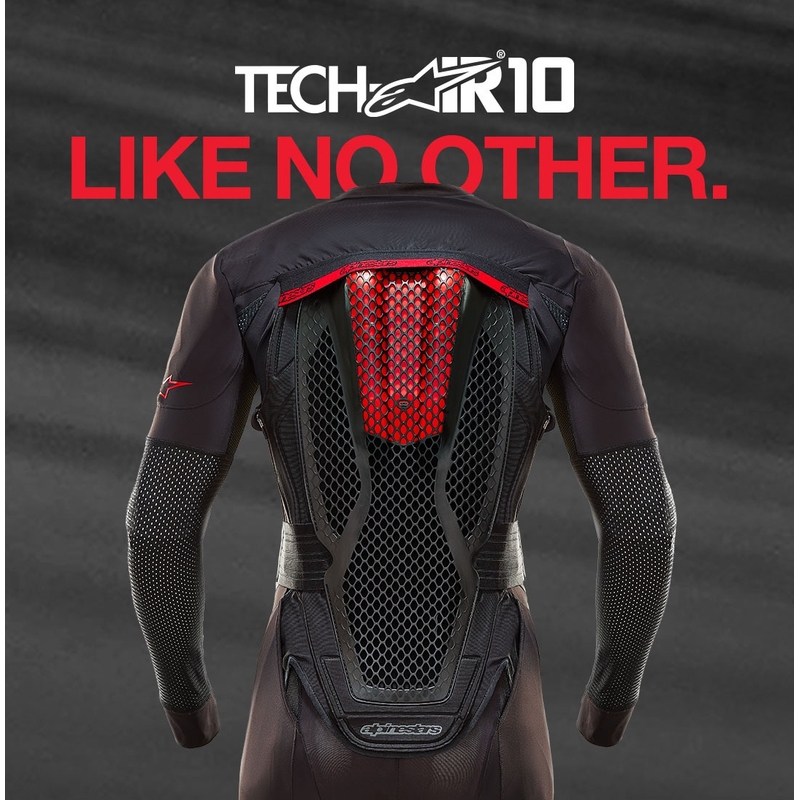 Alpinestars TECH-AIR®10 légzsákrendszer fekete-piros-szürke