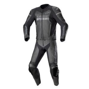 Alpinestars GP Force Chaser kétrészes motoros bőr kombinéz kompatibilis TECH-AIR 5 fekete